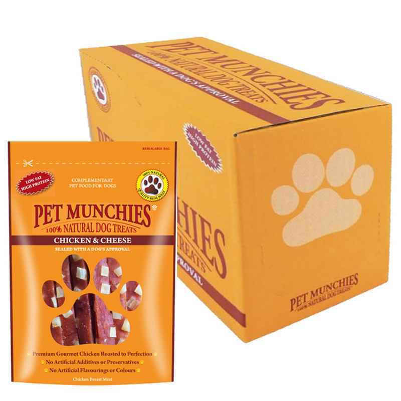 Pet Munchies Chicken & Cheese 100g x 8