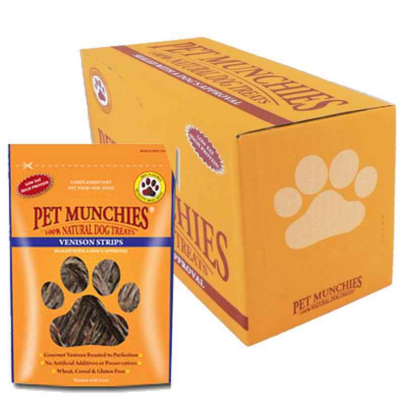 Pet Munchies Venison Strips 75g x 8