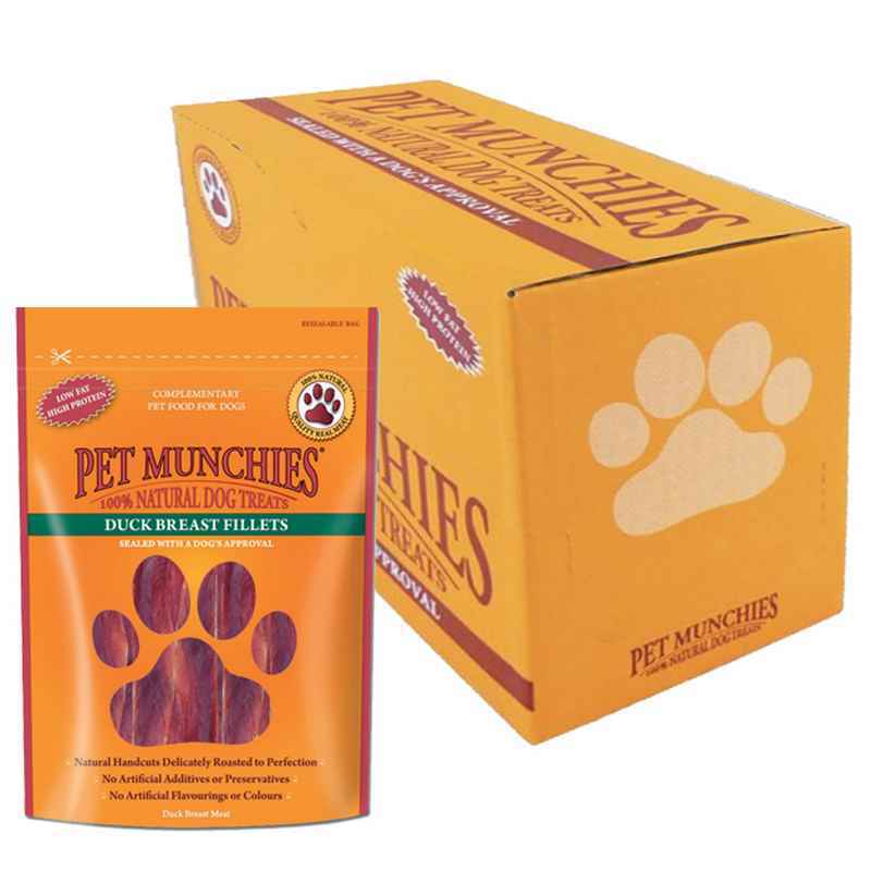 Pet Munchies Duck Fillet Dog Treats 80g x 8