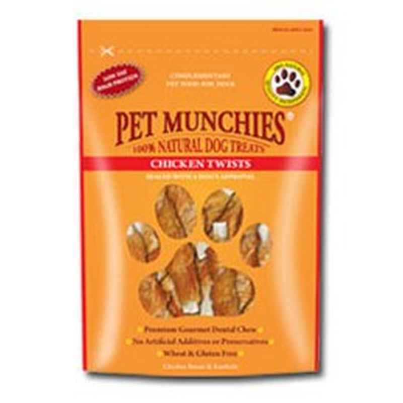 Pet Munchies Chicken Twists Dog Treats 80g x 8