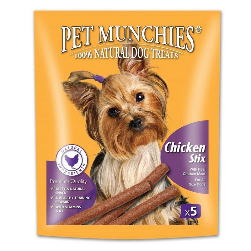 Pet Munchies Chicken Stix Dog Treats 50g x 10