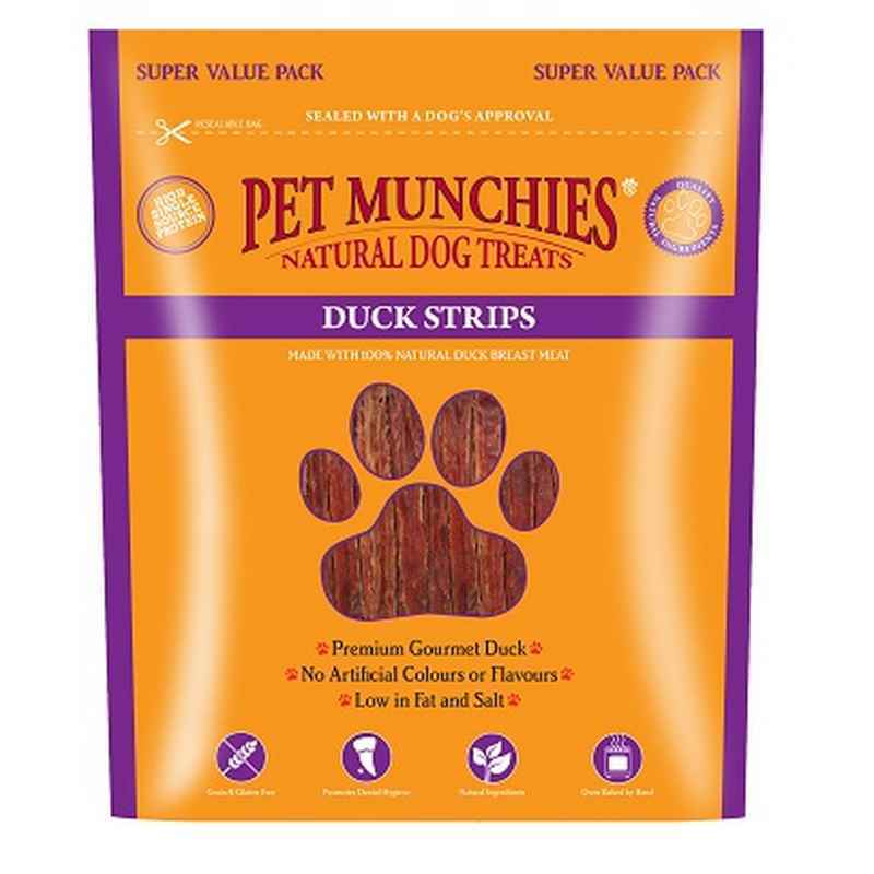 Pet Munchies Dog Treat Duck Strips 320g x 3