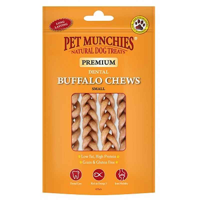 Pet Munchies Buffalo Dental Chews Small (4 Pack) 55g x 8