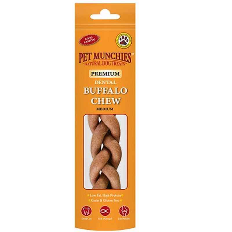 Pet Munchies Buffalo Dental Chew Medium 55g x 8