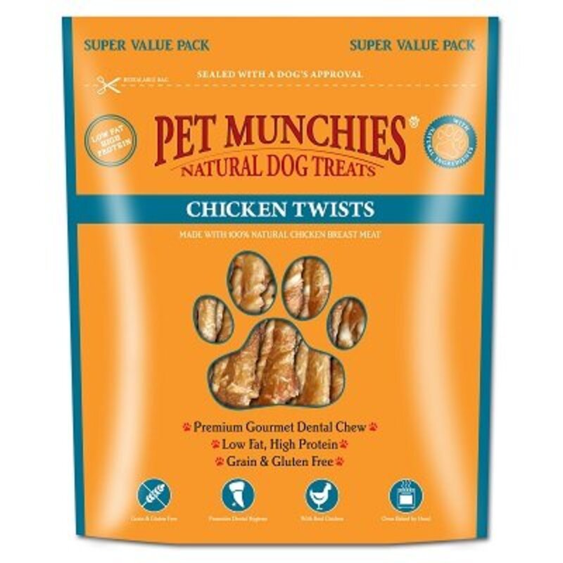 Pet Munchies Chicken Twists Dog Treat 290g x 3