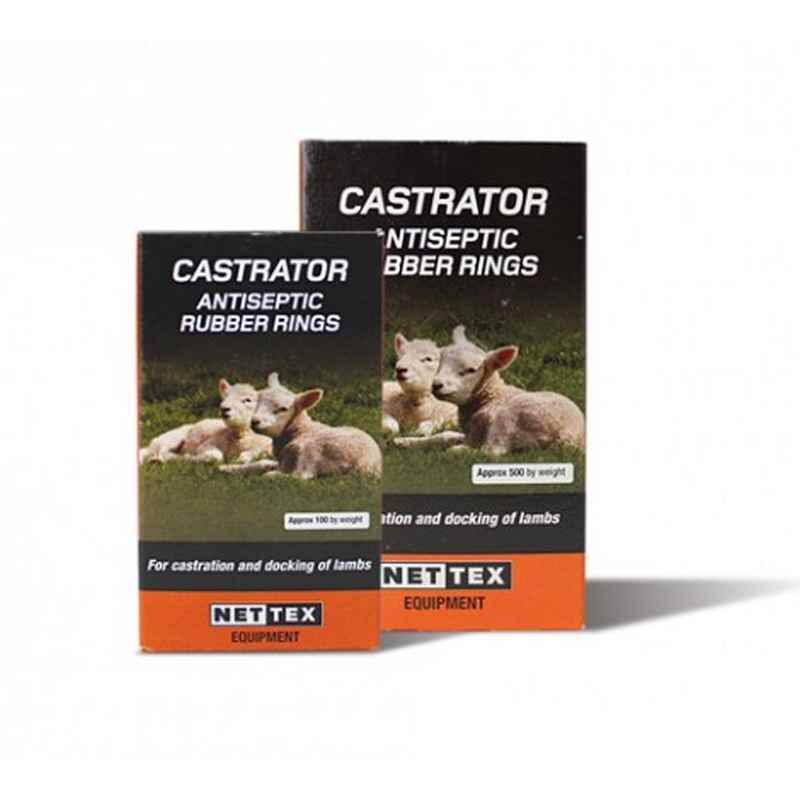 Net-Tex Lamb Antiseptic Castration Rings x 500