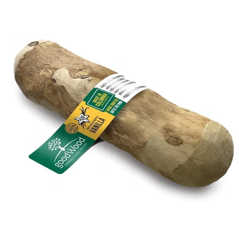 GoodWood Dog Chew Vanilla Infused Coffee Tree Wood Large