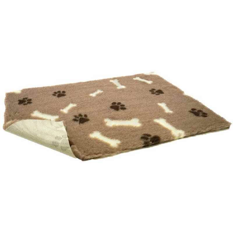 VetBed Nonslip Mink with Cream Bones & White Paws 102cm x 76cm