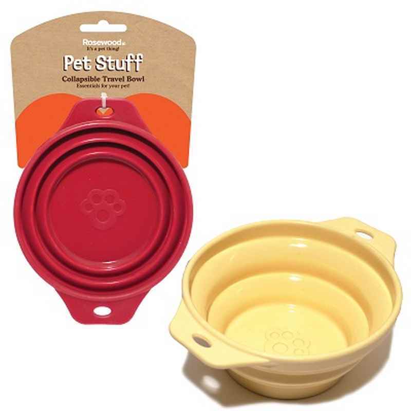 Rosewood Pet Stuff Collapsible Travel Bowl