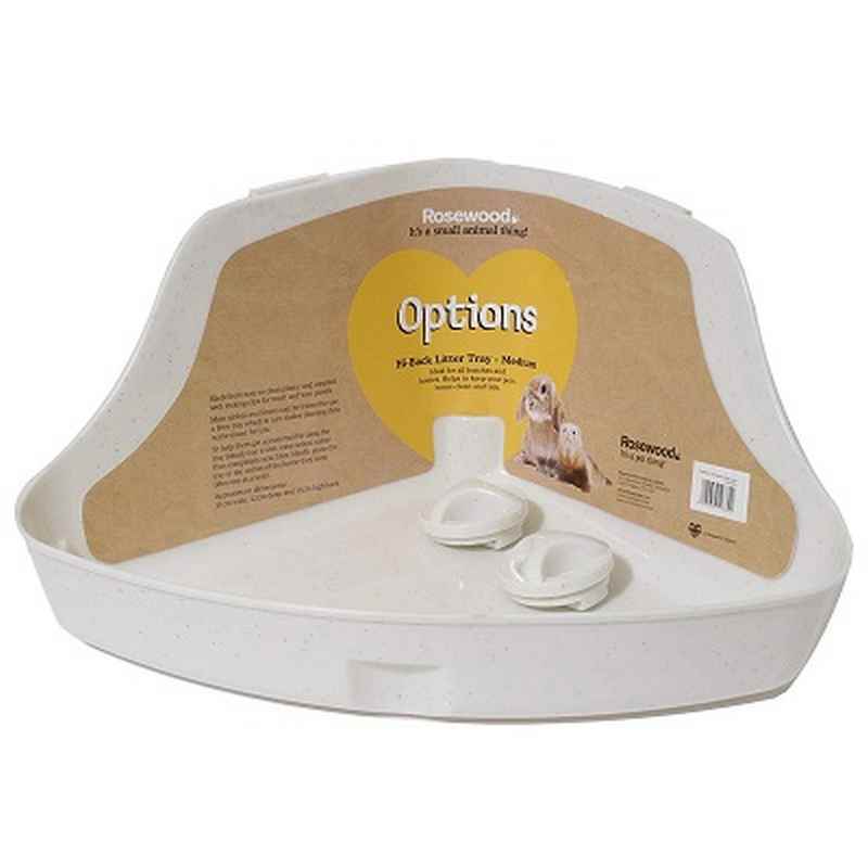 Rosewood Options Corner Litter Tray Medium