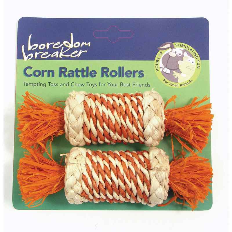 Rosewood Boredom Breaker Corn Rattle Rollers