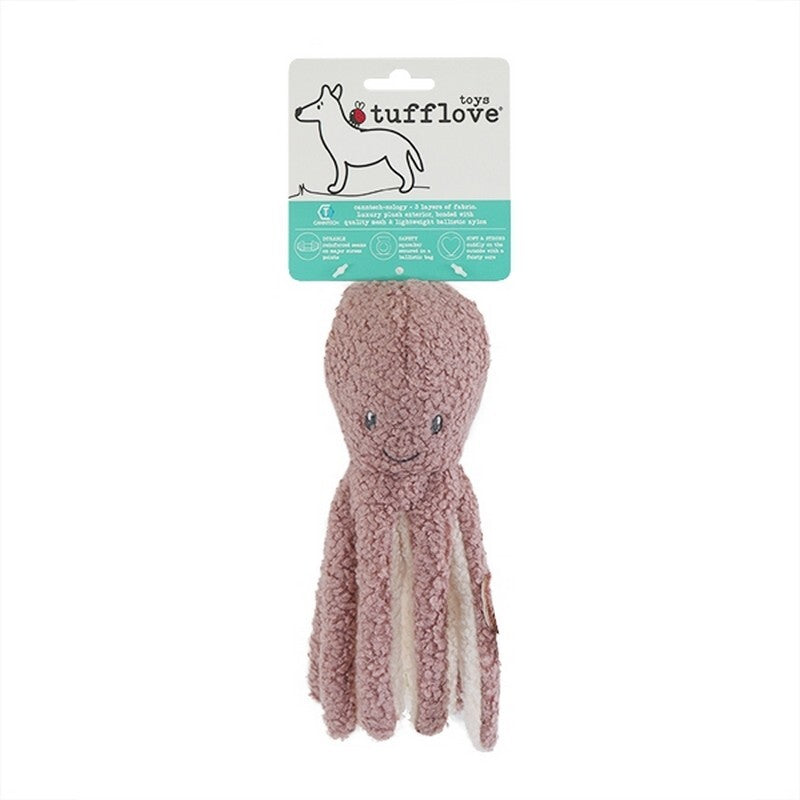 Rosewood Tuff Love Octopus Dog Toy Medium x 3