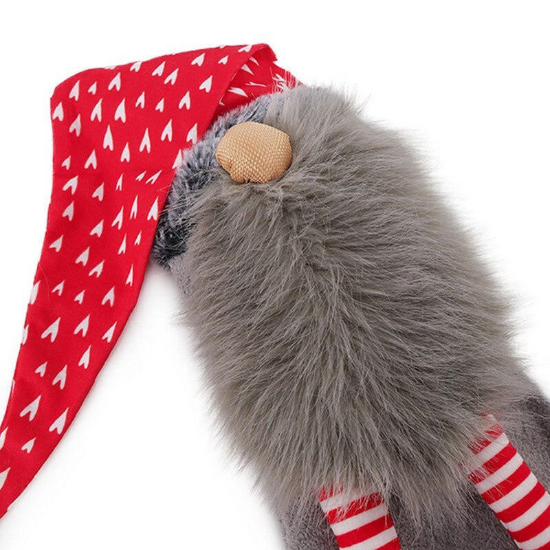 Xmas Crinkle Santa Sock x4