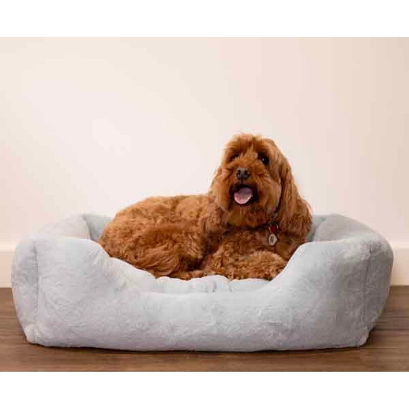 Rosewood 40 Winks Fur Blue Box Bed Medium