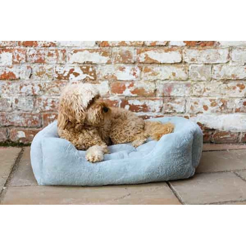 Rosewood 40 Winks Fur Blue Box Bed Large