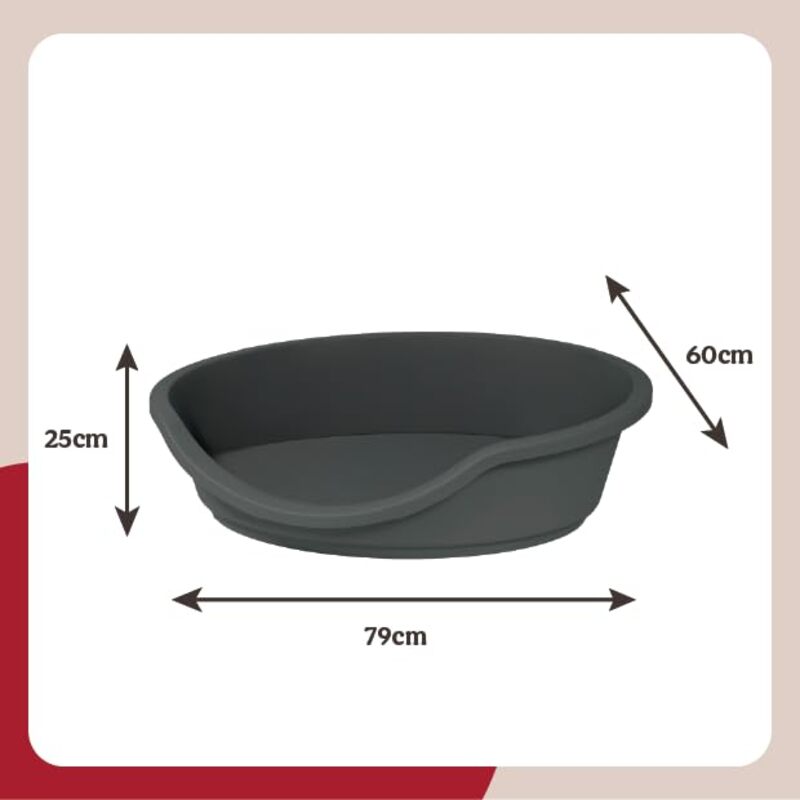 Rosewood Eco Line Plastic Bed Graphite 80cm