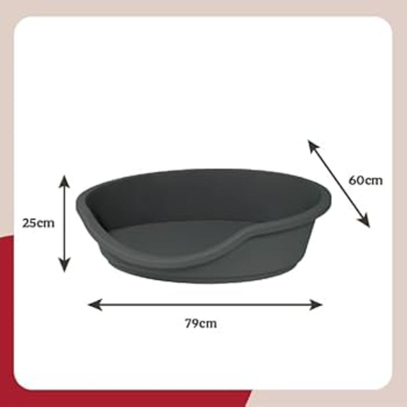 Rosewood Eco Line Plastic Bed Graphite 95cm