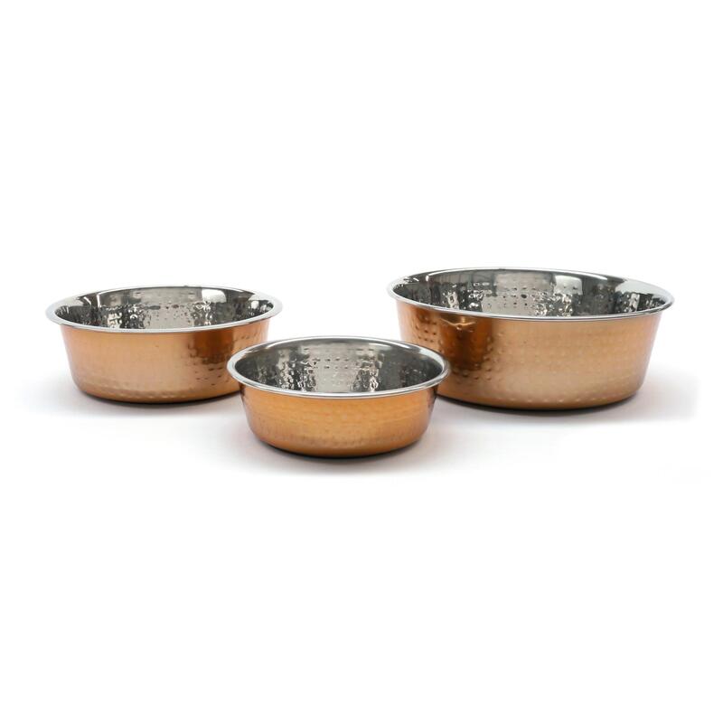 Rosewood Deluxe Stainless Steel Hammered Copper Bowl 940ml