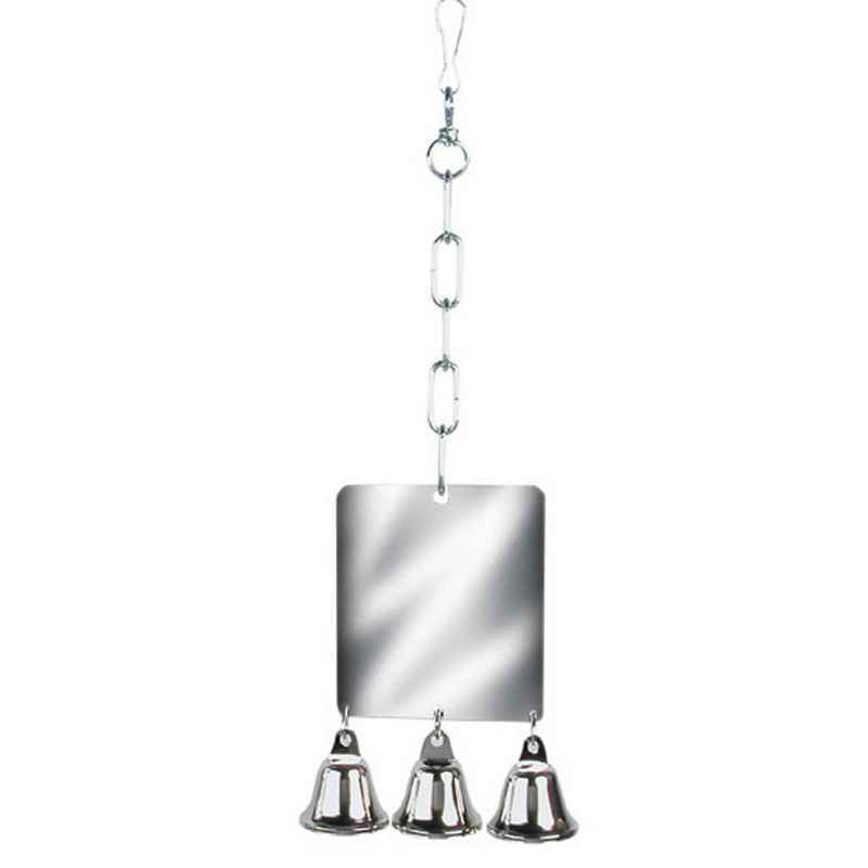 Rosewood Parrot Toy Giant Mirror & Bell