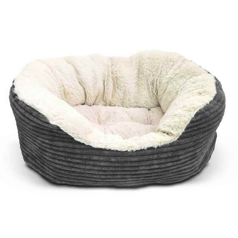 Rosewood 40 Winks Grey Cord Jumbo Bed 51cm