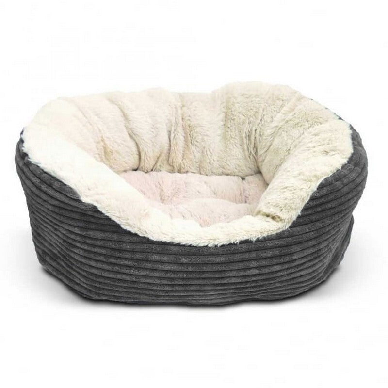 Rosewood 40 Winks Grey Cord Jumbo Bed 64cm