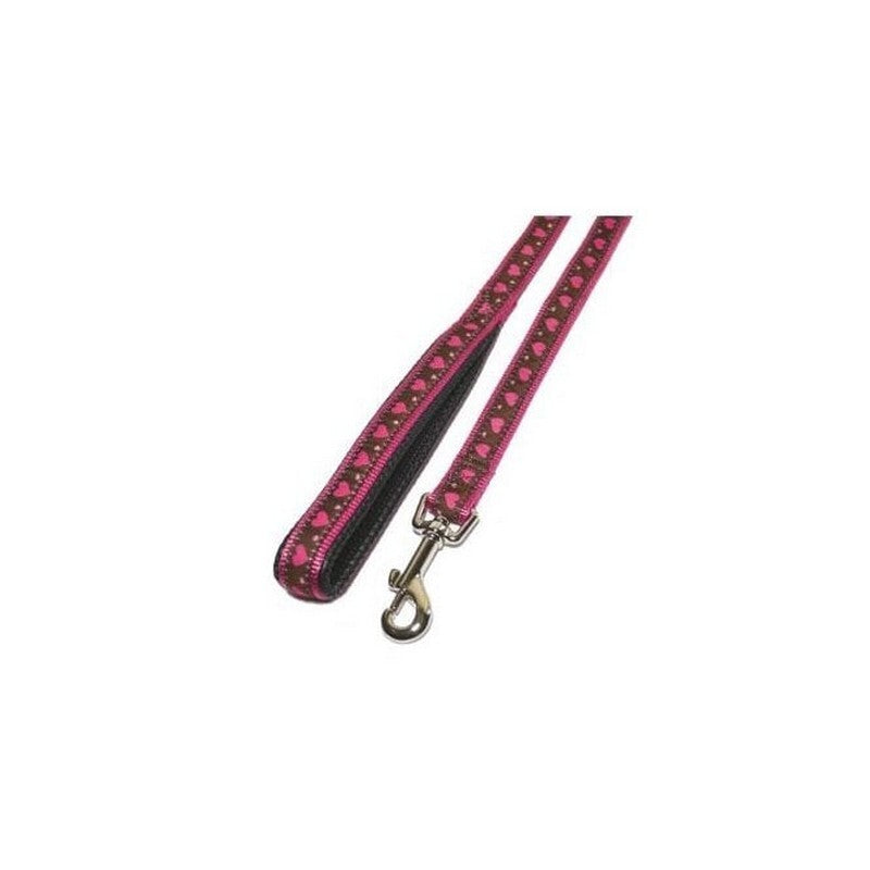 Rosewood Pink Heart Dog Lead 1.2m x 2cm