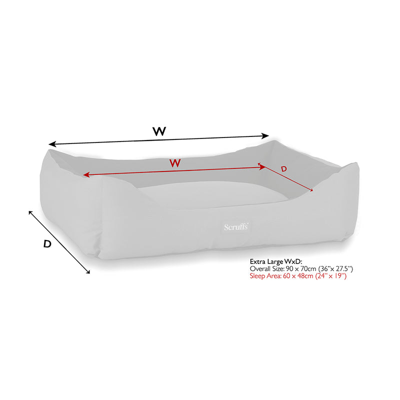 Scruffs Expedit Box Bed Grey 90x70cm XL