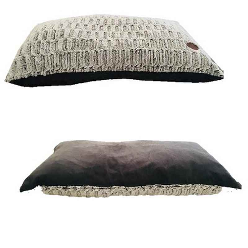 Snug & Cosy Novara Grey Lounger Dog Mattress 90 x 60cm