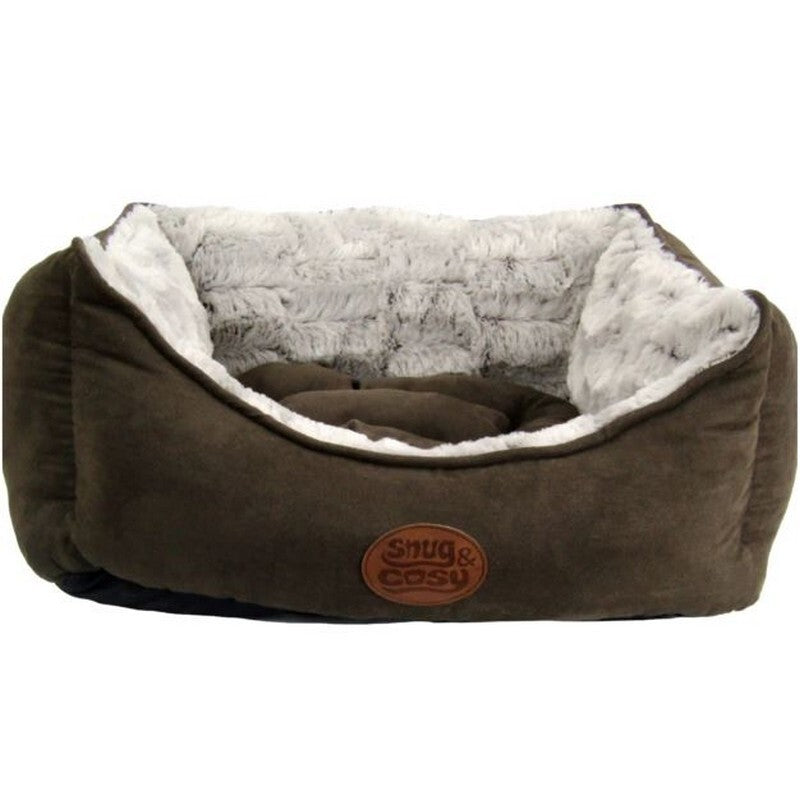 Snug & Cosy Novara Brown Rectangle Bed 106.7cm