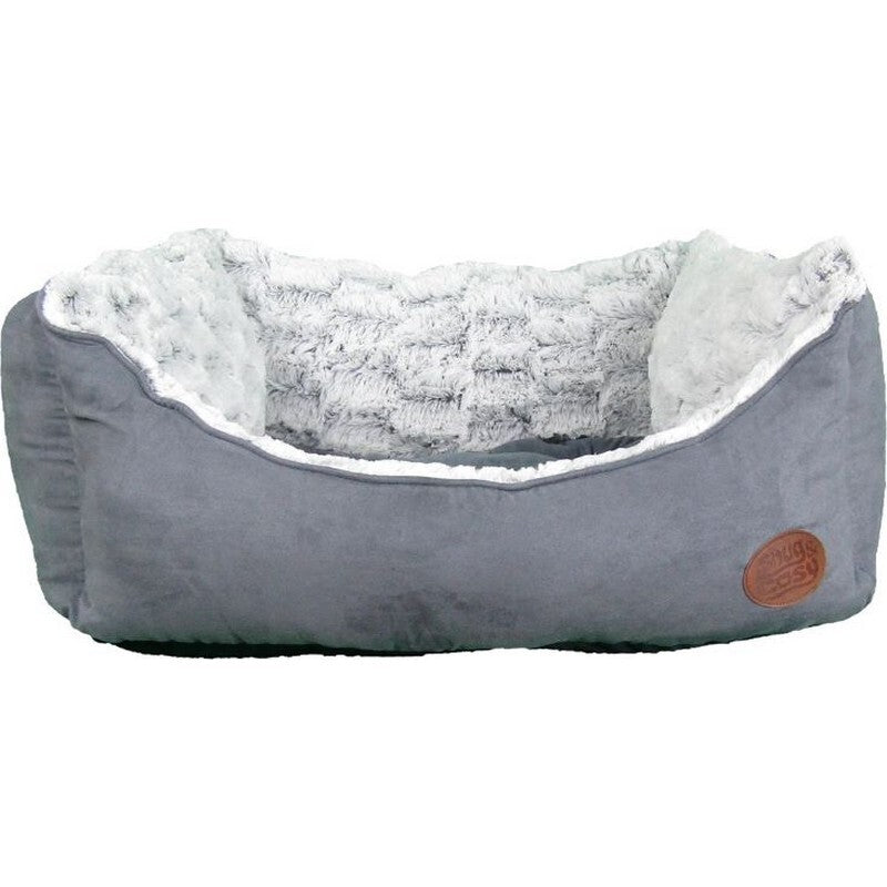 Snug & Cosy Novara Rectangle Charcoal Bed 53cm