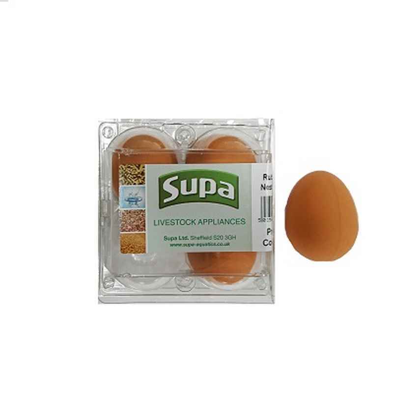 Supa Rubber Hen Nest Eggs x 4