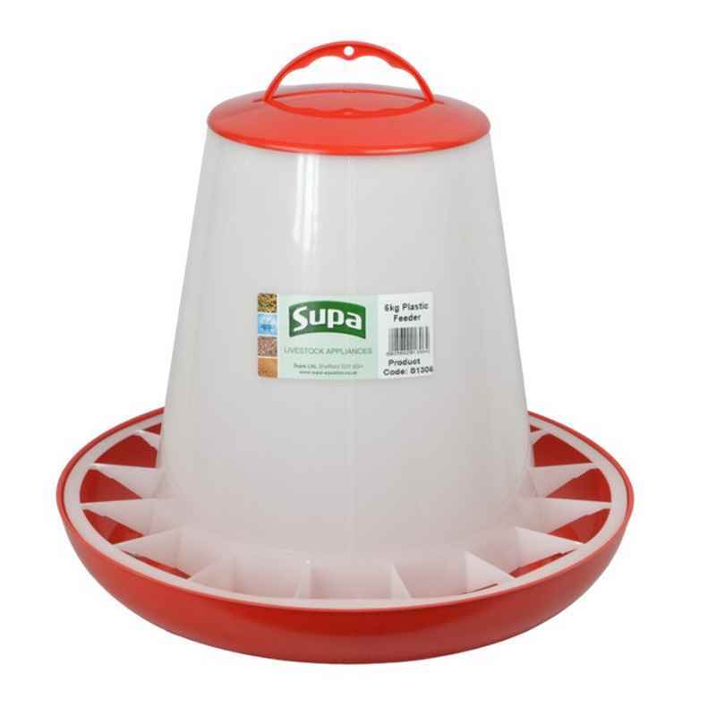 Supa Red & White Poultry Feeder 6kg x 3