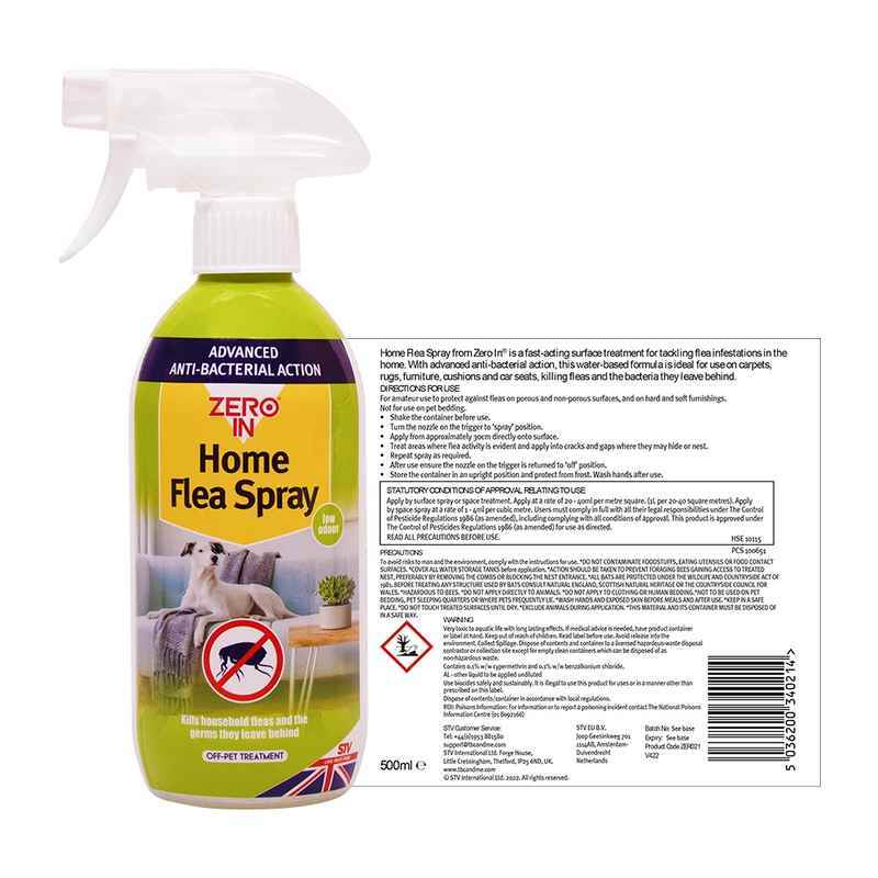 Zero In Home Flea RTU Spray 500ml