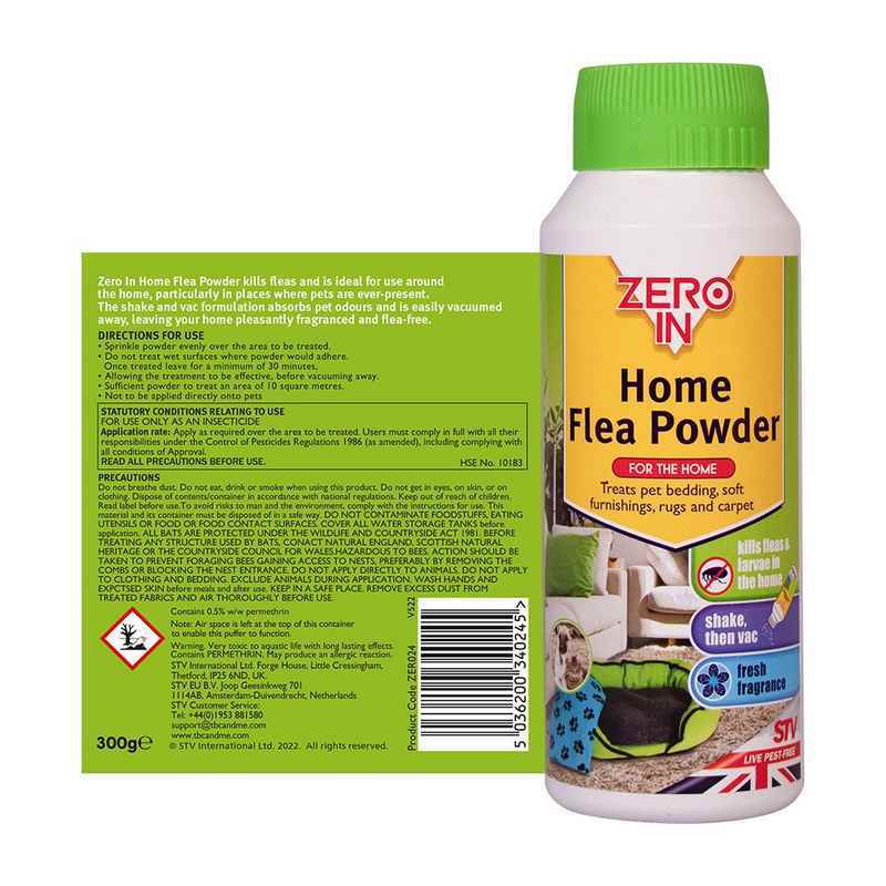 Zero In Home Flea Powder 300g