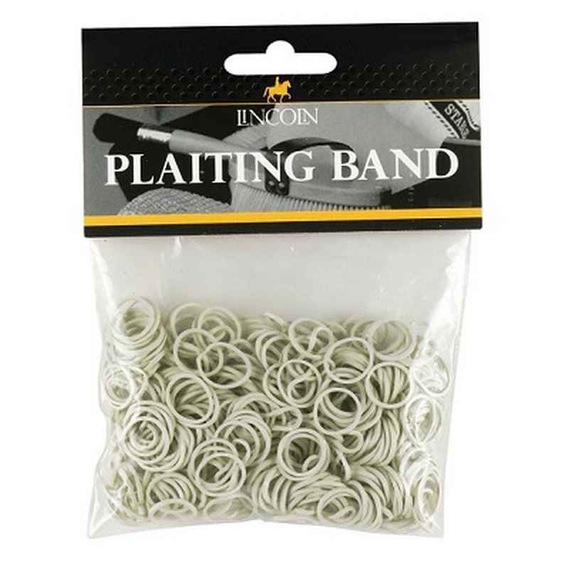 Lincoln Plaiting Bands 500s White