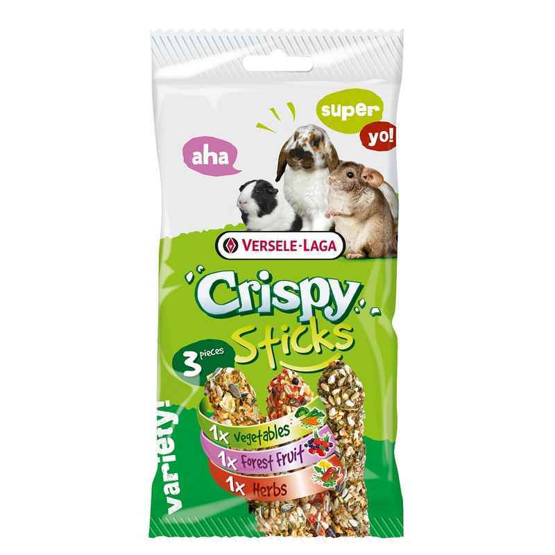 Versele Laga Crispy Sticks Triple Variety Herbivores 165g x 8