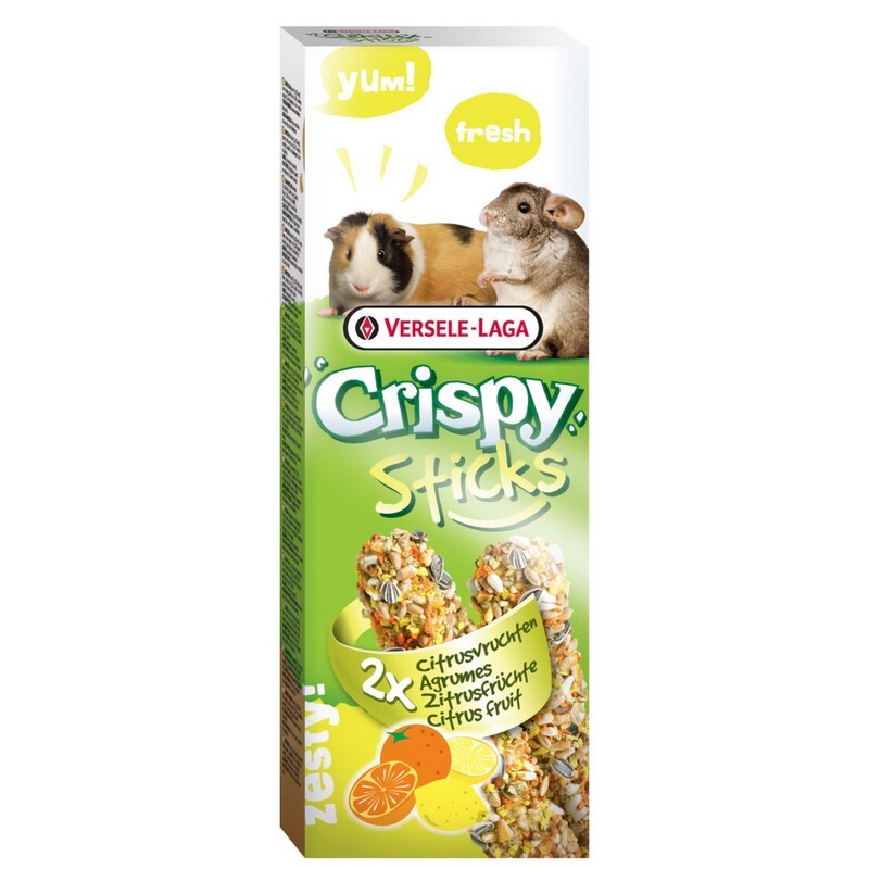Versele Laga Crispy Sticks Guinea Pig & Chinchilla Citrus Fruit 100g x 8
