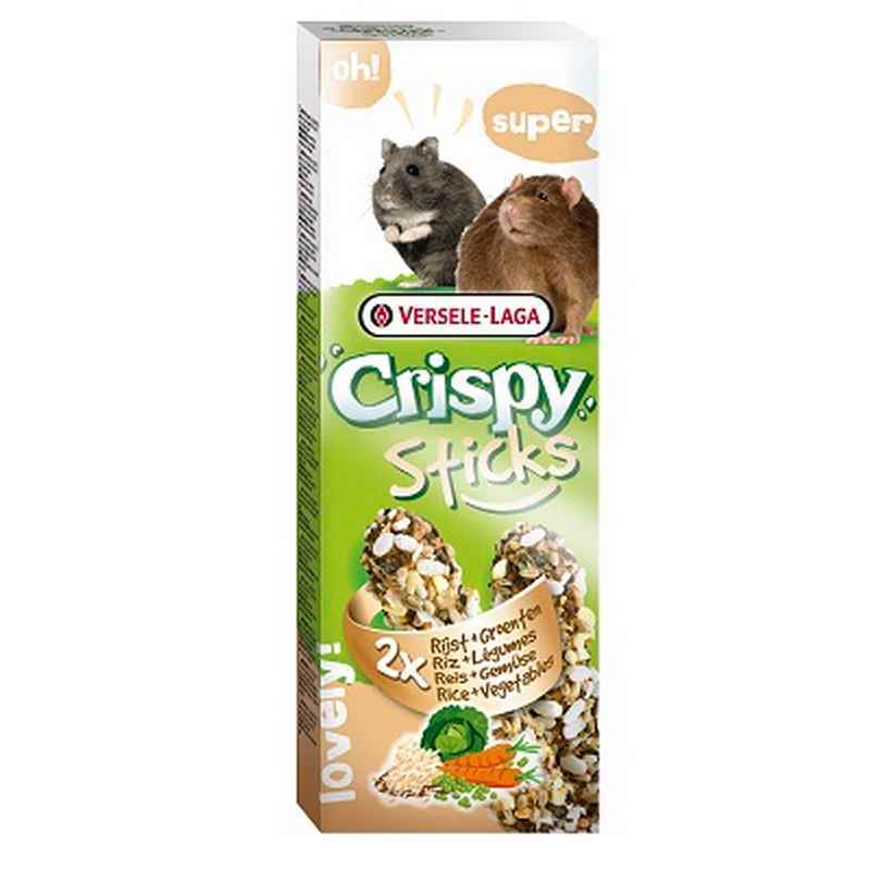 Versele Laga Crispy Sticks Hamster & Rat Rice & Vegetables 110g x 8
