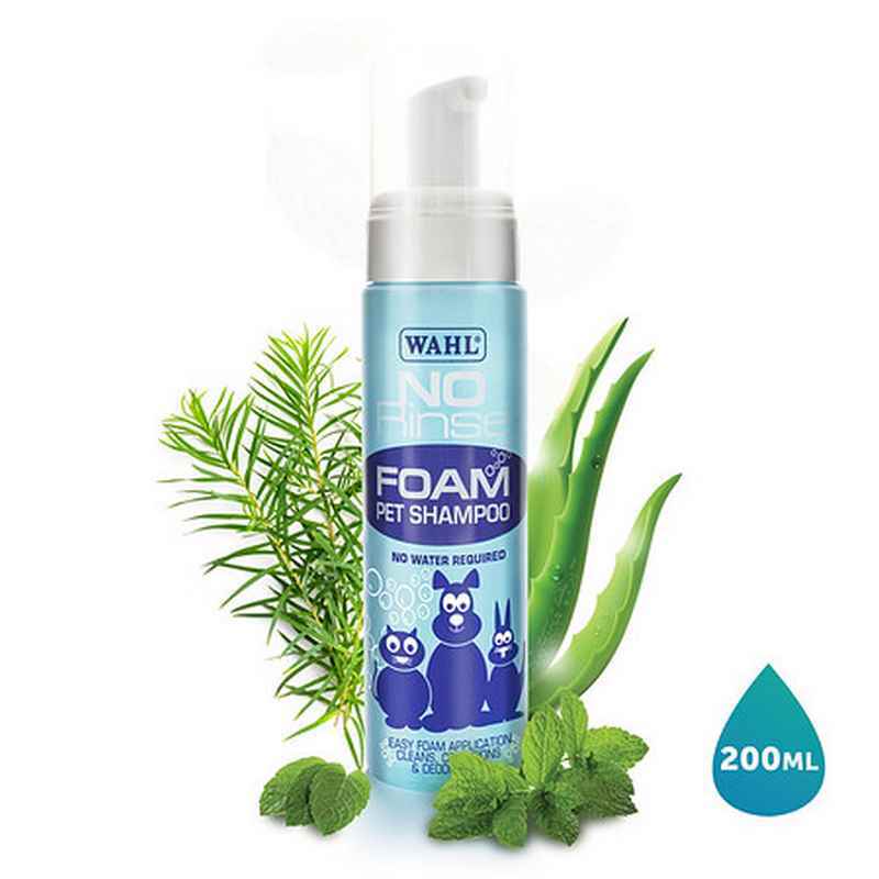 Wahl No Rinse Foam Pet Shampoo 200ml