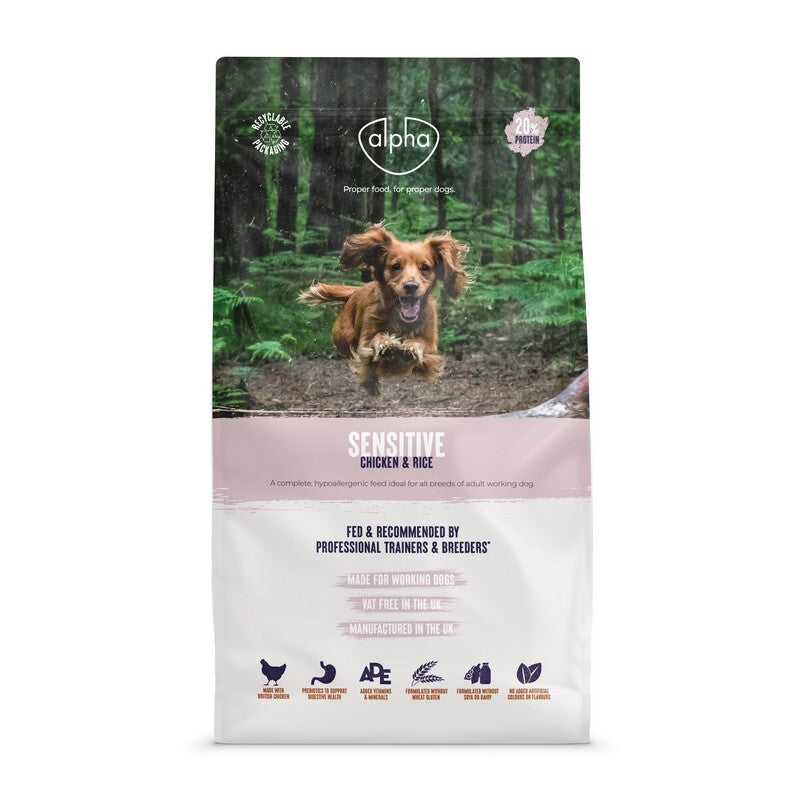 Alpha Sensitive with Chicken & Rice 3kg x 4