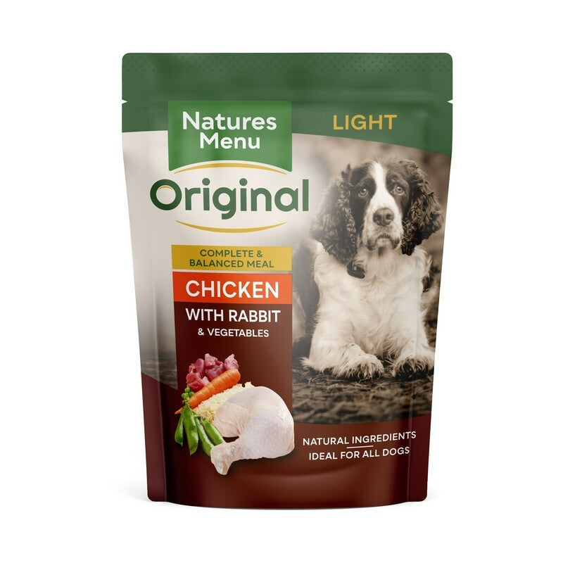 Natures Menu Dog Light Chicken & Rabbit 300g x 8