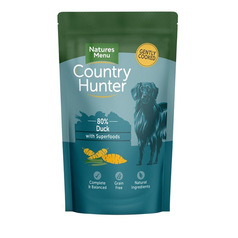 Natures Menu Country Hunter Succulent Duck Dog Food 150g x 6 x 3