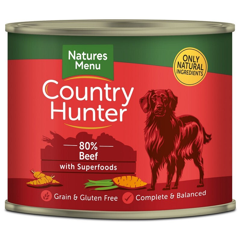 Natures Menu Country Hunter Beef Tins 600g x 6