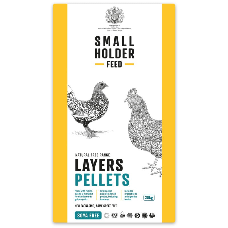 Allen & Page Small Holder Range Natural Free Range Layers Pellets 20kg