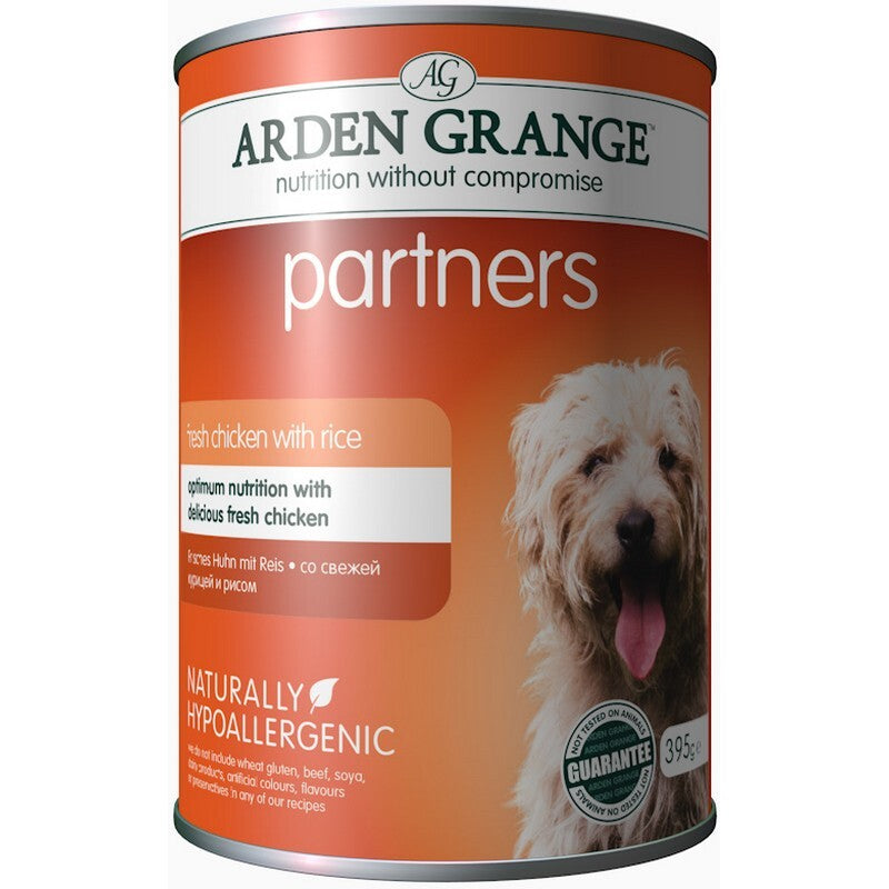 Arden Grange Partners Chicken, Rice & Vegetable Dog Food 395g x 6 x 4