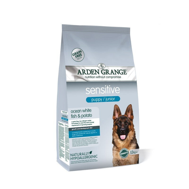 Arden Grange Puppy/Junior Sensitive Ocean White Fish & Potato 12kg