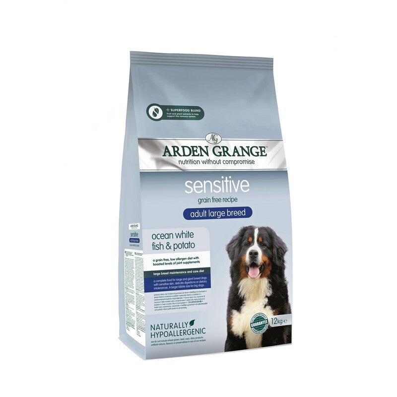 Arden Grange Adult Large Sensitive Ocean White Fish & Potato 12kg
