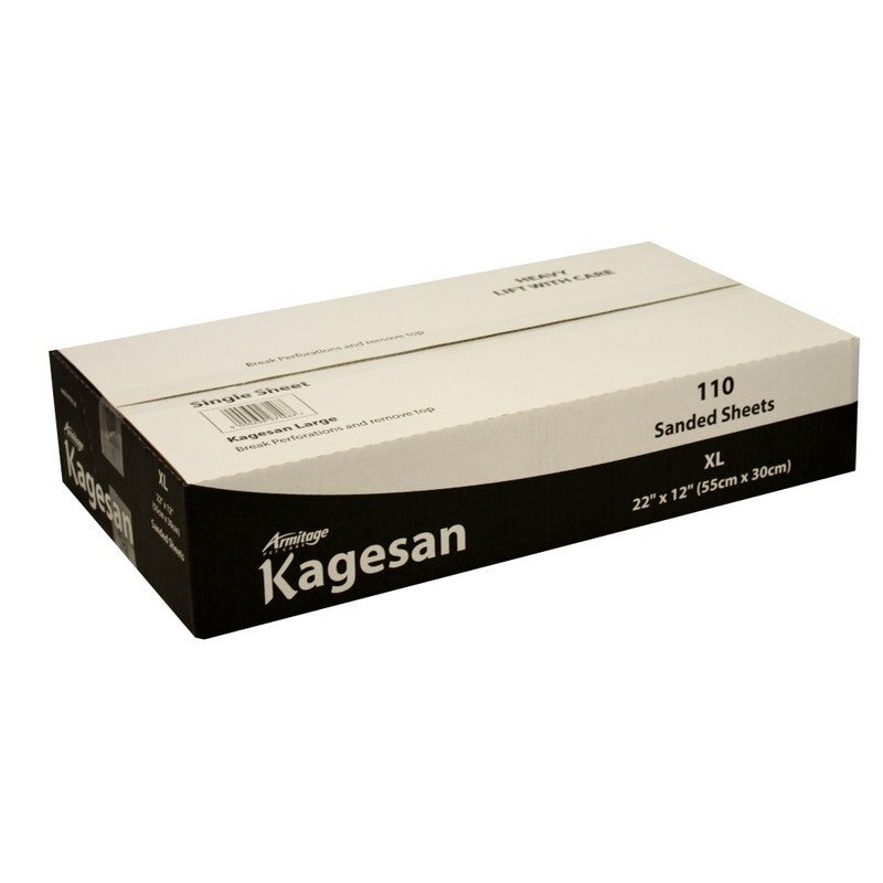 Kagesan Bulk Sand Sheets XLarge 55 x 30cm x 110 Sheets x 2 Black Boxes