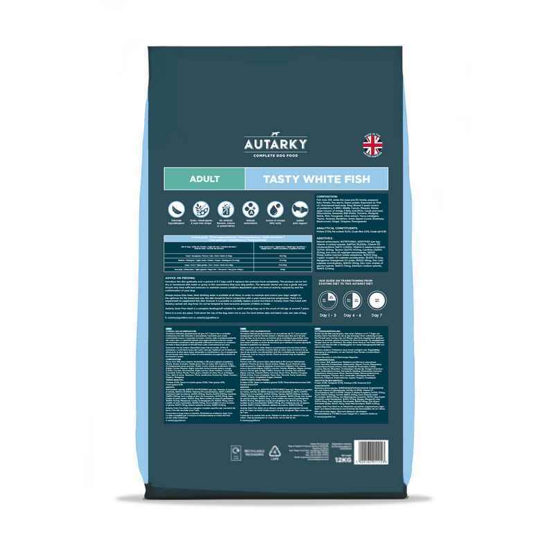Autarky Adult Grain Free Tasty White Fish & Potato 12kg