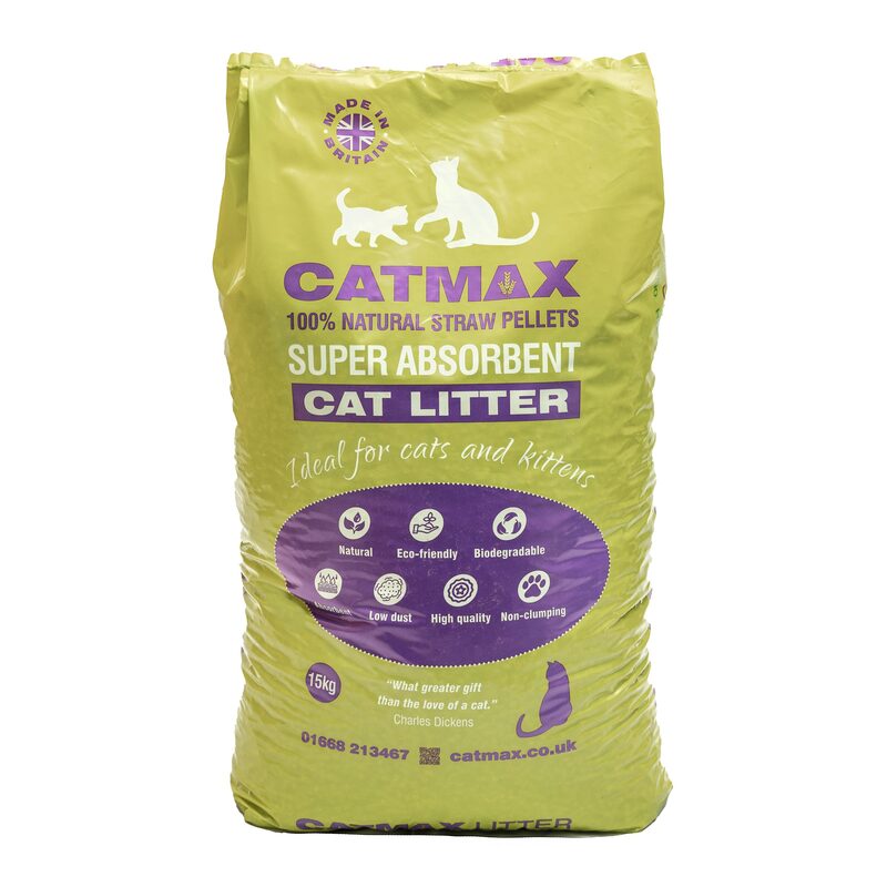 Bedmax Catmax Straw Pellet Cat Litter 15kg